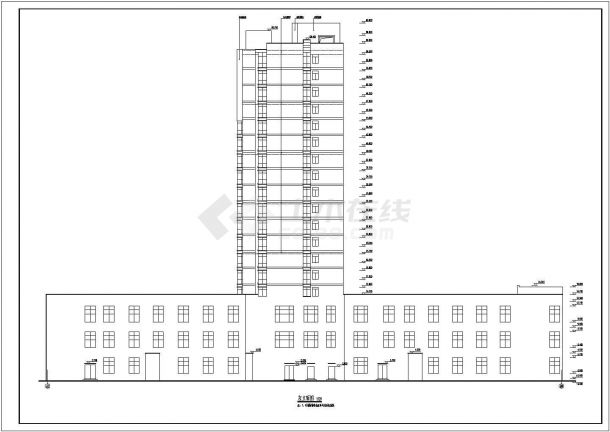 某地区18层商住楼建筑方案设计图-图二