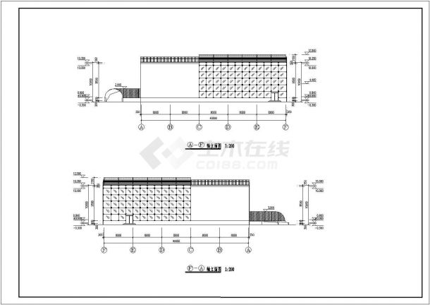 某地单层大型生态洗浴中心建筑设计施工图-图二