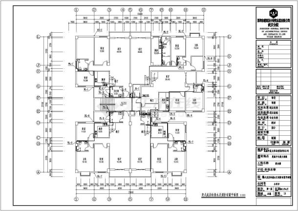 某地六层框架结构综合楼给排水设计施工图纸-图二