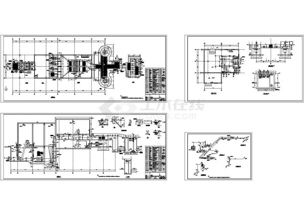 某城市污水处理厂工艺部分全套图-图一