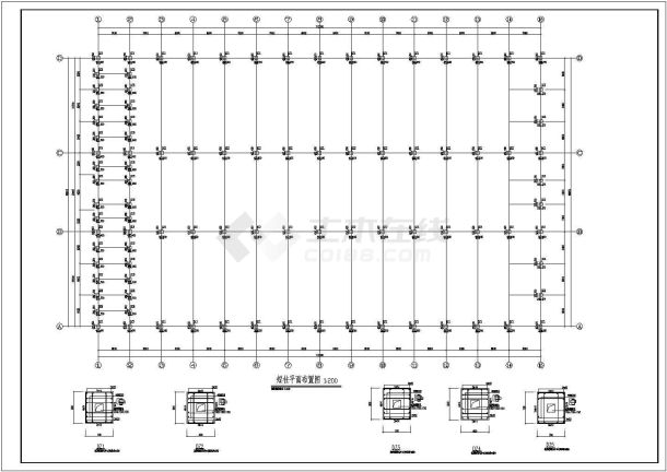 某单层钢结构厂房全套结构施工图纸-图二