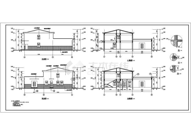 某物业办公及其换热机房建筑设计施工图-图二