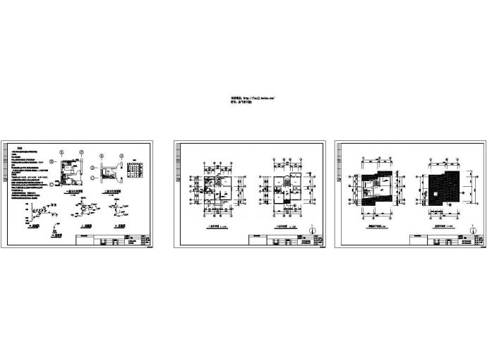 某地区带阁楼3层民宅别墅给排水设计图（含设计说明）_图1