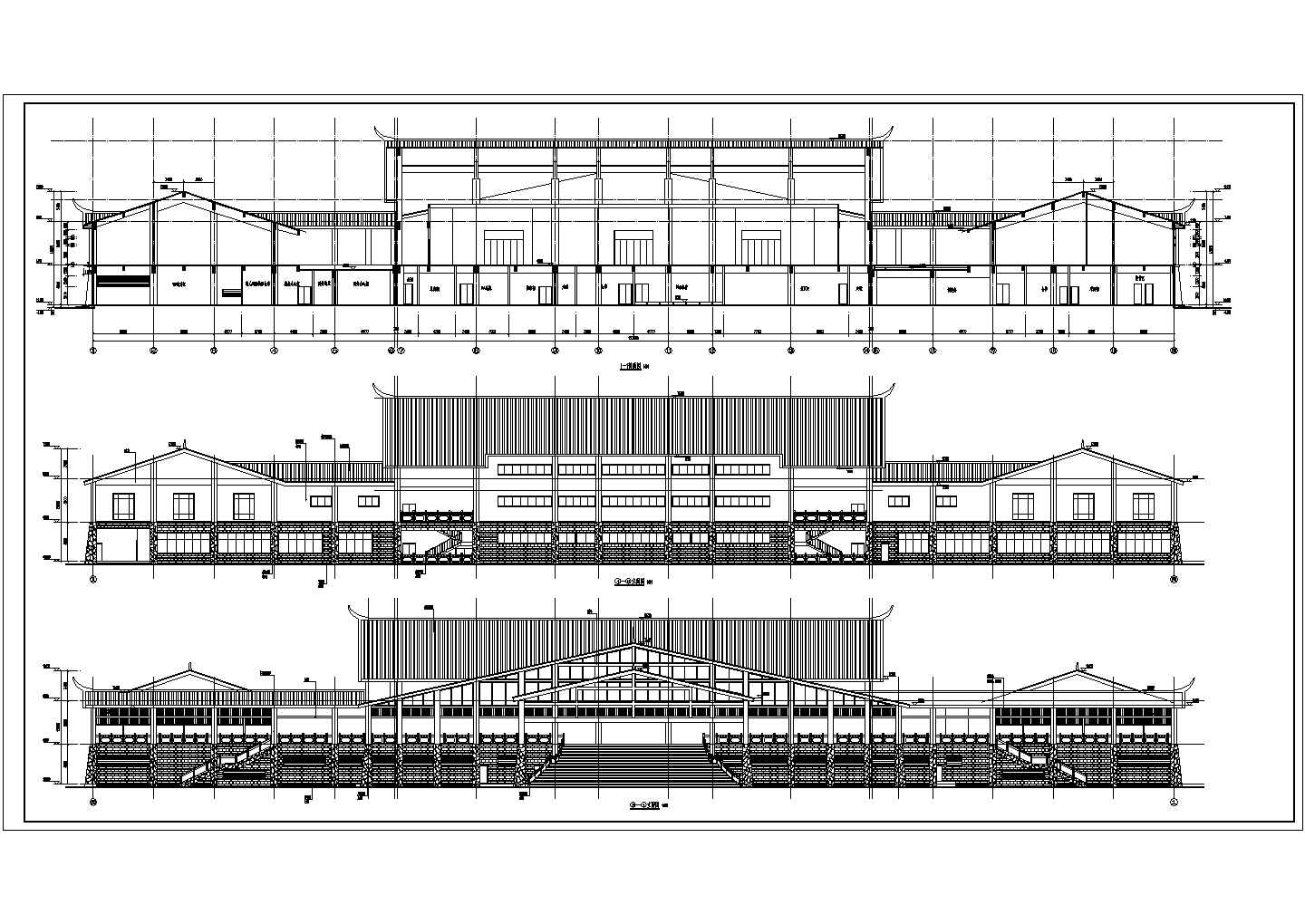 某地二层东南亚风格宴会厅建筑设计施工图