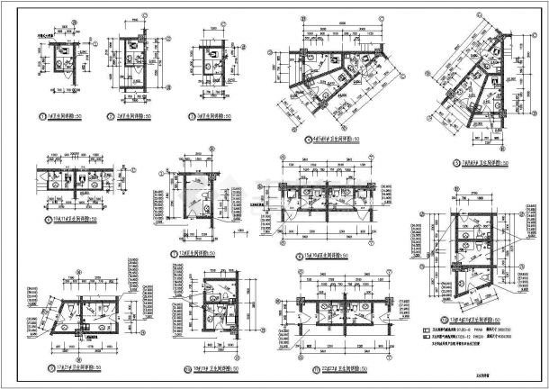 高层商住楼建筑施工图（共21张）-图一