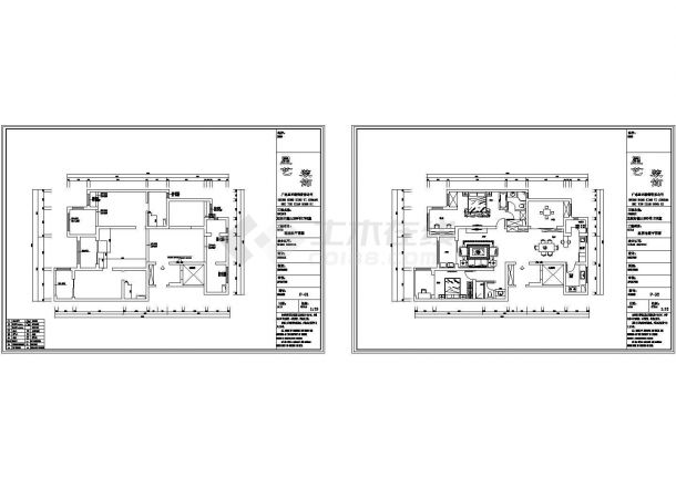 2019最新整理的CAD设计客厅装修图集-图一