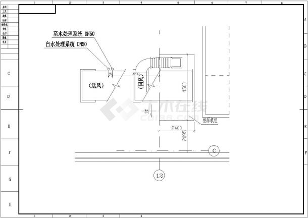 【上海】某室内游泳池给排水和电气设计全套CAD图-图一