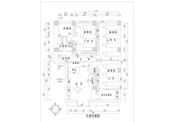 美容店装修图纸-内装修