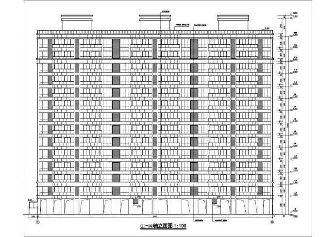 某地区14层住宅楼建筑设计方案图_图1