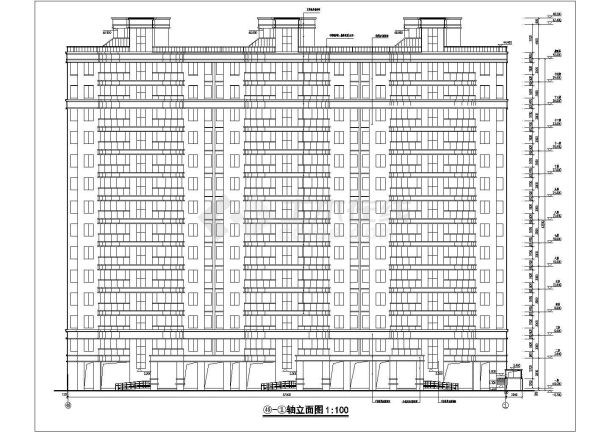 某地区14层住宅楼建筑设计方案图-图二