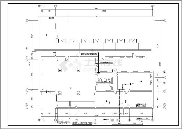 某一层食堂精装改造电气设计施工图-图二