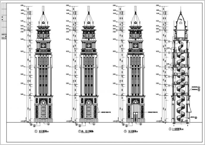 某地7层异形柱结构塔楼建筑施工图_图1