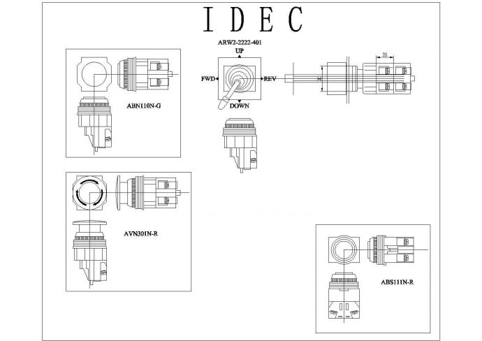 盘柜各种零部件专用图（CAD版）_图1