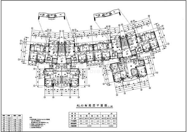 23~30A2~A5标准、复式平面建筑图-图一