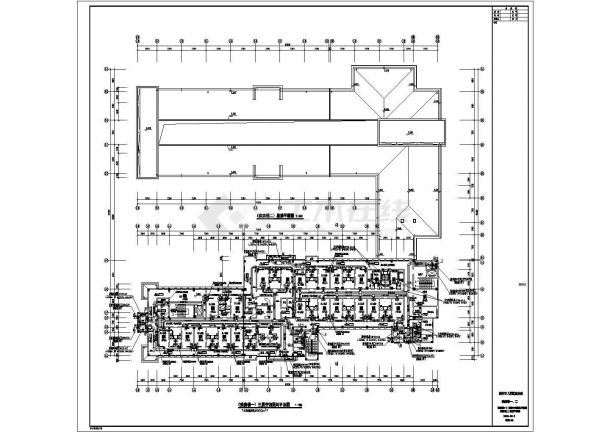  HVAC construction drawing of a hospital ward building (marked in detail) - Figure 2