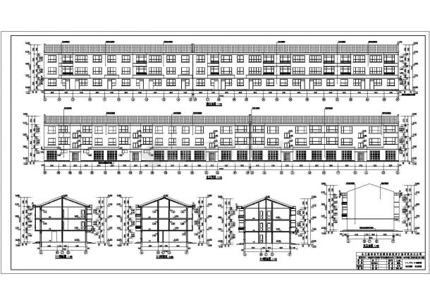 某地三层砖混结构住宅楼建筑施工图-图一