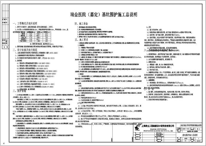 上海某水泥搅拌桩复合土钉墙围护设计方案_图1