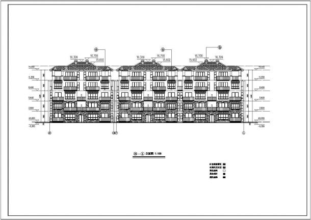 某地区五层纯住宅楼建筑设计施工图-图二