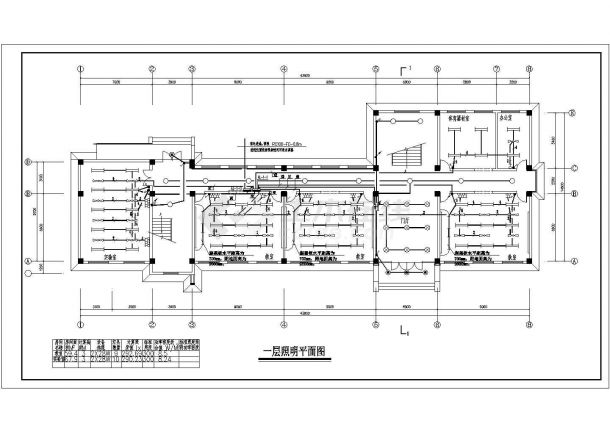 某乡镇小学三层教学楼电气施工图纸-图一