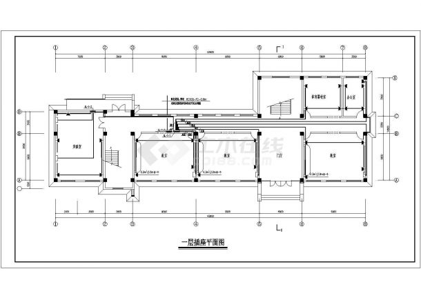 某乡镇小学三层教学楼电气施工图纸-图二