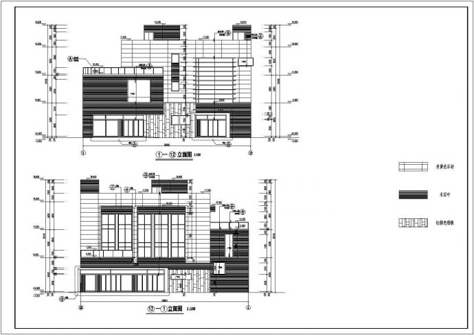 某地三层综合商业楼建筑设计施工图_图1
