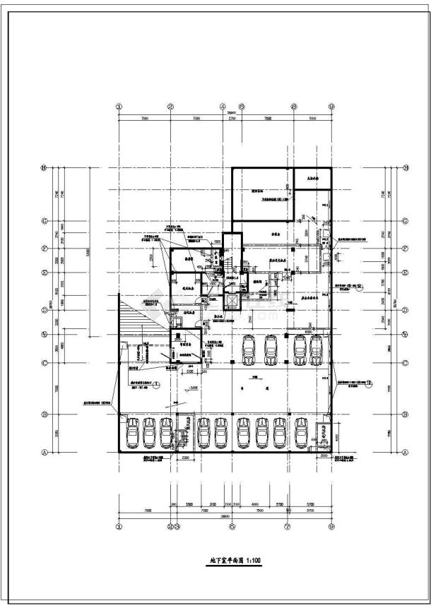 某地高层住宅楼建筑施工图（共7张）-图一