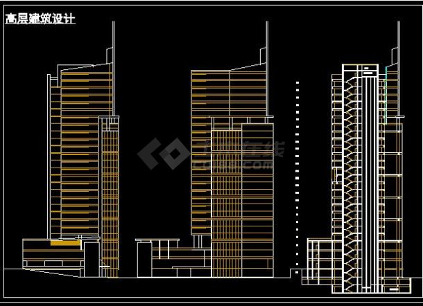 比较经典的高层住宅建筑设计方案图-图二