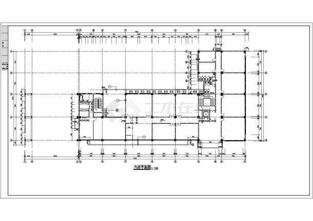 精品实用的办公大楼建筑施工图（共11张）-图二
