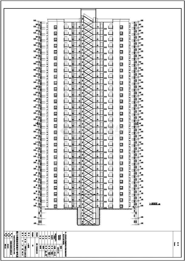 某地30层剪力墙结构住宅建筑设计施工图纸-图一