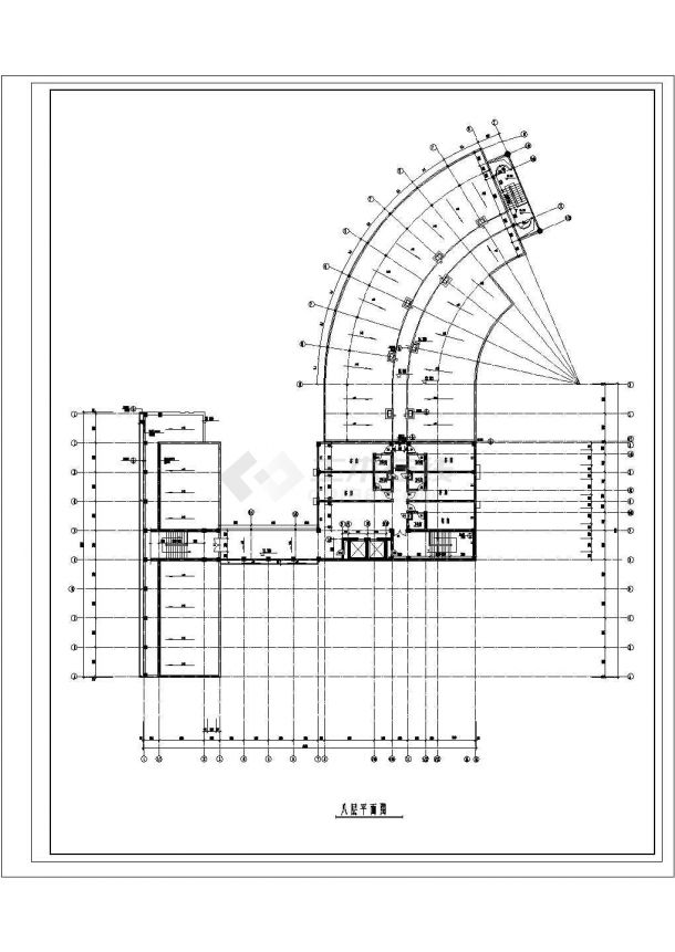 某八层酒店建筑全套施工设计图（标注详细）-图二