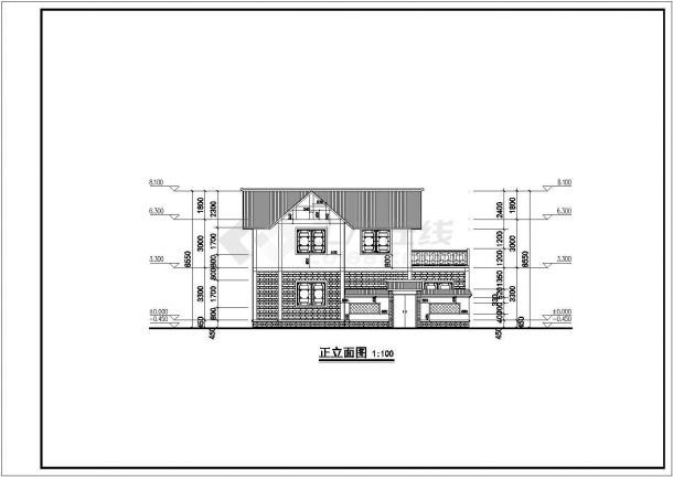 新农村建设规划中的别墅建筑施工图-图二