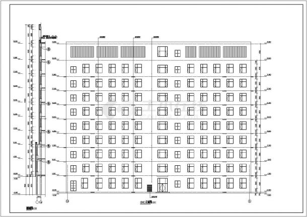 某地9层框架结构办公楼建筑设计方案-图二