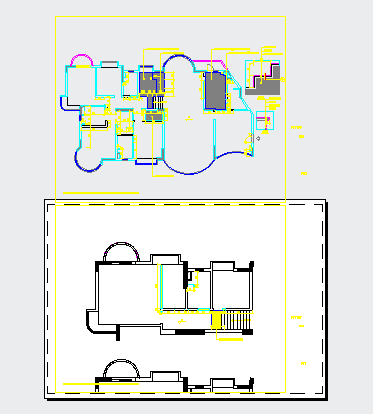 西安怡宝花园别墅建筑设计图（含效果图）-图一