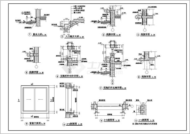 某地私人别墅建筑全套图(可预览)-图一