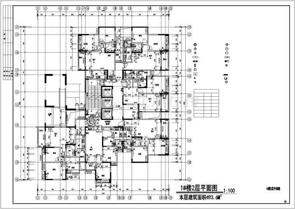 某地精美详细的办公楼高层建筑图（共9张）-图二