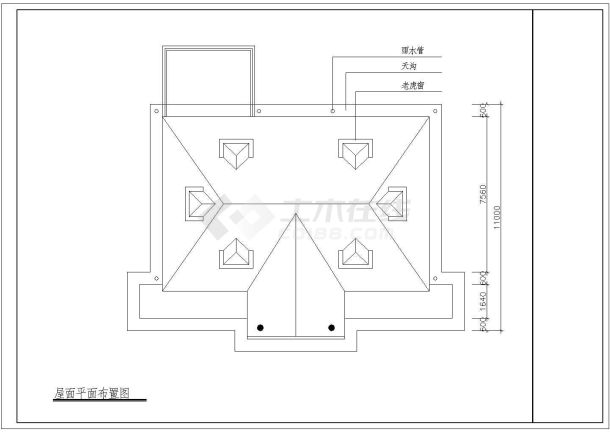 某地多层别墅建筑设计施工全套图纸-图一