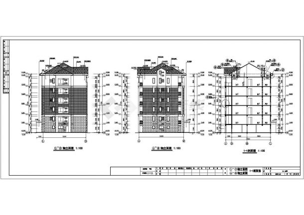 某县五层框架结构住宅楼建筑设计施工图-图二