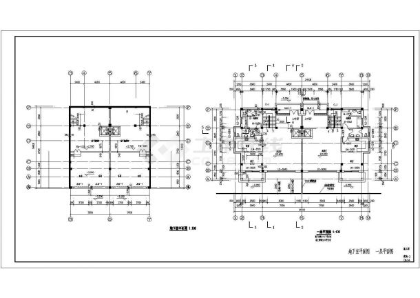 联排双拼别墅建筑施工图（共11张）-图二