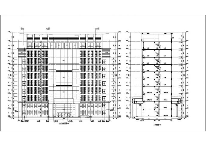 某公司10层办公楼建筑设计施工图_图1