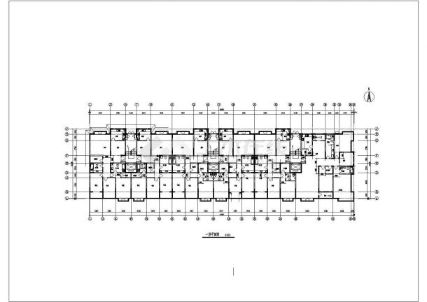 某地长61.8米+宽16.35米+9层阁楼3单元每单元2户住宅楼设计图-图二
