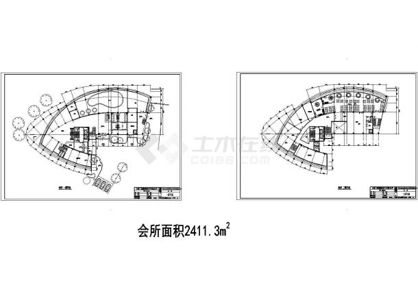 某地小型简单的高层办公楼建筑设计图（共5张）-图二