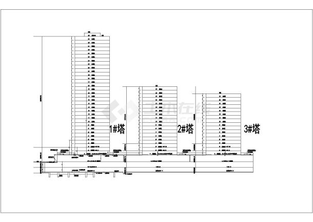 某34层纯剪力墙结构住房建筑结构施工图纸-图一