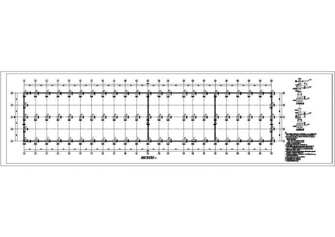 某地钢结构厂房的结构设计施工图纸_图1