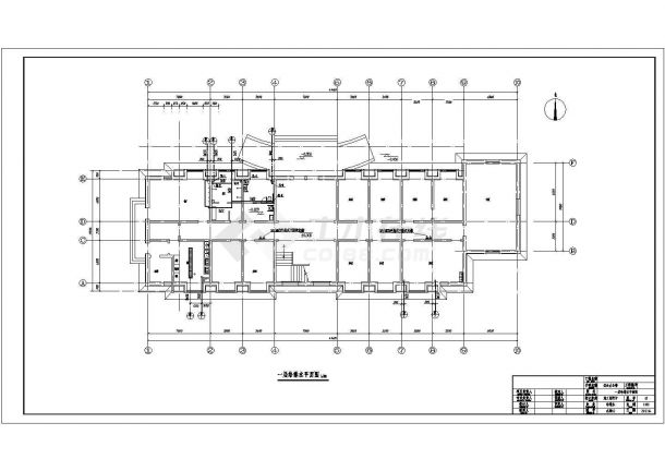某小型三层综合楼给排水设计施工图-图一