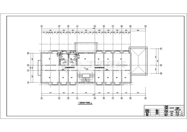 某小型三层综合楼给排水设计施工图-图二