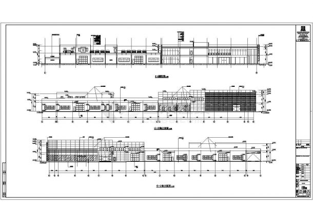某地2层钢结构别克4S店建筑专业施工图设计-图一