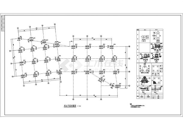 某地四层框架结构办公楼结构施工图-图二