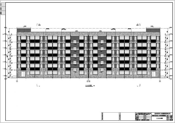 某工业园区6层宿舍楼建筑设计施工图_图1