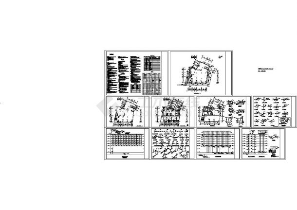  7层不规则形商住楼水施设计图【 给排水消防设计说明】-图一