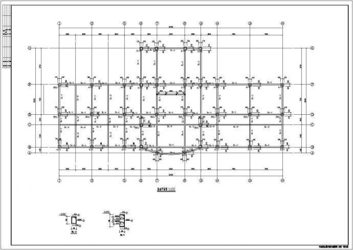 某地区3层纯框架结构居住楼建筑结构施工图_图1